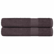 shumee vidaXL Brisače 2 kos FROGN antracit 100x200 cm 100 % bombaž