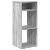 Vidaxl Knjižna omara siva sonoma 34x31x80 cm inženirski les