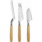 BOSKA Set od 3 Oslo noža za sir (21,5 - 25,5 cm) / nehrdajuci celik, drvo