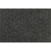 wash+dry PREDPRAŽNIK Dune Leaves dark grey 60/90 cm reliefno temno siva