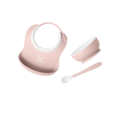 Baby Feeding Set, 3 pcs - Powder pink