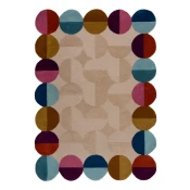 Bež ročno tkana volnena preproga 200x290 cm Mia Textured Scallop – Flair Rugs