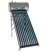 THUNDER Solarni tlačni kolektor THUNDER 100 L – 10 vakuumskih cevi, nerjaveče jeklo, 1500 W grelec, (5000166199)