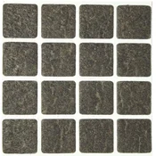 Drsnik iz filca kvadrat 22 x 22 x 3 mm rjav 16 kos