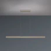 Bopp LED viseča svetilka Nano 2.0, dolžina 140 cm, siva, kovina - Dnevna soba/jedilnica - Sodobni - Aluminij