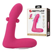 VIBRATOR Pretty Love Duden Pink - 12 vibracij, 3 gibanja, silikon, vodoodporen
