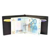 Moška usnjena denarnica s sponko Leonardo Verrelli 301219