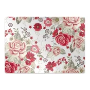 Decormat Podloga za stol Red flowers 140x100 cm 2 cm