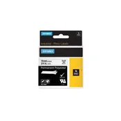 Dymo Rhino 19 mm permanentni poliestrski trak bel/črn