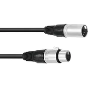 Omnitronic Omnitronic 30220763 XLR priklučni konektor [1x moški konektor XLR 5-polni - 1x ženski konektor XLR 5-polni] 1.00 m črna, (20428063)