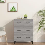 Vidaxl vidaXL Omarica, siv hrast sonoma, 69,5 x 34 x 90 cm, material na osnovi lesa