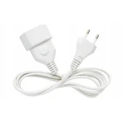 Podaljševalni kabel za LED lučke za božično drevo, bel, EU podaljšek, 5 m