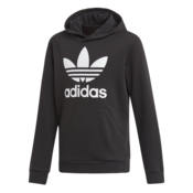 Adidas TREFOIL HOODIE, djecji pulover, crna DV2870
