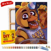 shumee Slika po številkah z okvirjem Chica fnaf 50x70 cm