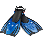 AQUA SPEED Unisexs Snorkel Flippers Wombat Navy Blue Pattern 11