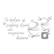 shumee Nalepke ZA kuhinjo nalepka skodelice kava kavna srca 100 x 50 cm G258_074