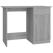 MAISON CHIC Pisalna miza - pisarniška miza - Računalniška miza siva sonoma 100x50x76 cm inženirski les, (21785686)