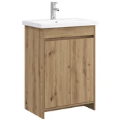 Vidaxl Komplet pohištva za kopalnico Artisan hrast 81 x 40 x 84,5 cm