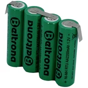 Beltrona Beltrona RTU4AAZ akumulatorski paket 4x Mignon (AA) z-spajkalni priključek NiMH 4.8 V 2200 mAh, (20641300)