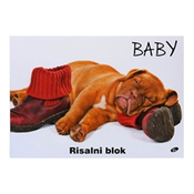 Elisa - Blok za crtanje A3, 20 listova, 140 g, Baby dog