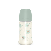 Suavinex - Steklenička za hranjenje Owl 270ml, Zelena