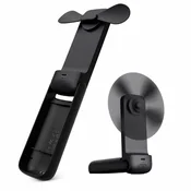 shumee Zložljiv ročni ventilator Aecooly Pocket 01, črne barve