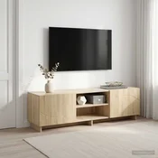 vidaXL TV stojalo 140 x 34,5 x 40 cm Sonoma hrast Inženirski les
