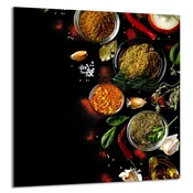 shumee STEKLENA PLOŠČA ZA KUHINJO 60x65 Začimbe