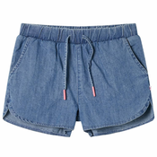 vidaXL Otroške kratke hlače džins modra 104, (21037858)