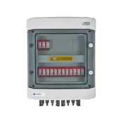 DC razdelilna omara hermetična IP65 EMITTER z odvodnikom prenapetosti Dehn 1000V tip 2, 5x PV niz, 5x MPPT