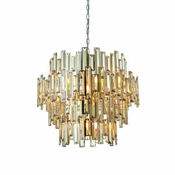 Endon 72746 - Kristalni luster na lancu VIVIANA 15xE14/40W/230V zadimljena