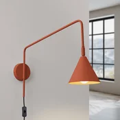 SOLLUX LIGHTING Stenna svetilka LYS, okra, O 14 cm, kovina, vtič, E14 - Dnevna soba/jedilnica - Skandinavski - oker