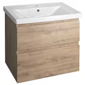 ALTAIR Vanity Unit 67x60x45cm, hrast emporio - Rjava - 67x60x44,8 cm - Aqualine - ALTAIR - 24 - MDF/laminat - 670 - 600 - 448 - 14