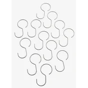 Šipka za tuš zavesu rings 12pk hooks metal