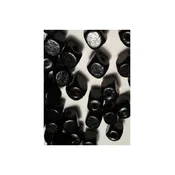 Drvena perla kocka 10 mm crna