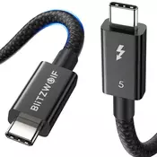 Kabel BlitzWolf BW-HDC8 240W USB-C na USB-C kabel, 1,5 m (crni)