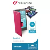 CELLULARLINE univerzalni ovitek (BOOKUNI3LP-UNI XXXL), roza