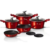 Berlingerhaus Set posod BH 1222 10 ks Metallic Line red