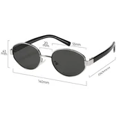 Loho Unisex naocare za sunce, Crno-sive