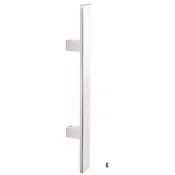 VRATNA KLJUKA TWIN FL 118022 ravna (E) - kos, Twin E (nerjavno jeklo mat)