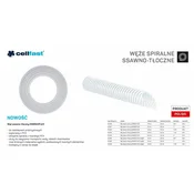 Sesalno-tlačna cev CELLFAST za črpalke, 19mm, 25m, prozorna