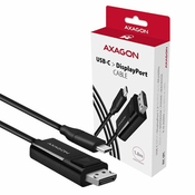 AXAGON rvc-dpc pretvornik/kabel usb-c -> displayport 1,8 m, 4k/60hz