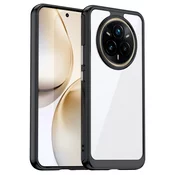 Hibriden ovitek Frame Shield za Realme 14 Pro Plus - črn
