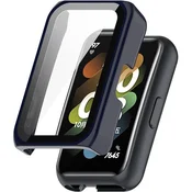 GS Ovitek 2 v 1 + steklo za Huawei Honor Band 6/7, temno moder