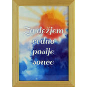 Karako Foto okvir 20x30 cm, plastika, namizni, stenski, 16 natur, lepa misel