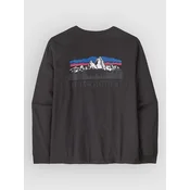 Patagonia Fitz Roy Foothills moška majica z dolgimi rokavi ink black