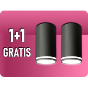 Spectrum LED STROPNA SVETILKA CHLOE RING ZA LED GU10 MAKS. 10W, ČRNA, 1+1 gratis! [SLIP005044]