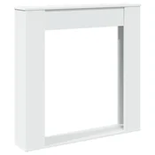 Vidaxl Okvir za kamin bel 100x20x100 cm inženirski les