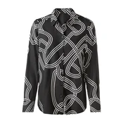 heine Bluza črna/bela