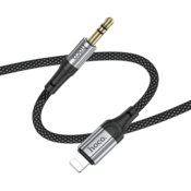 AUX kabel UPA26 iz Lightning na 3.5 mm (1m) črn